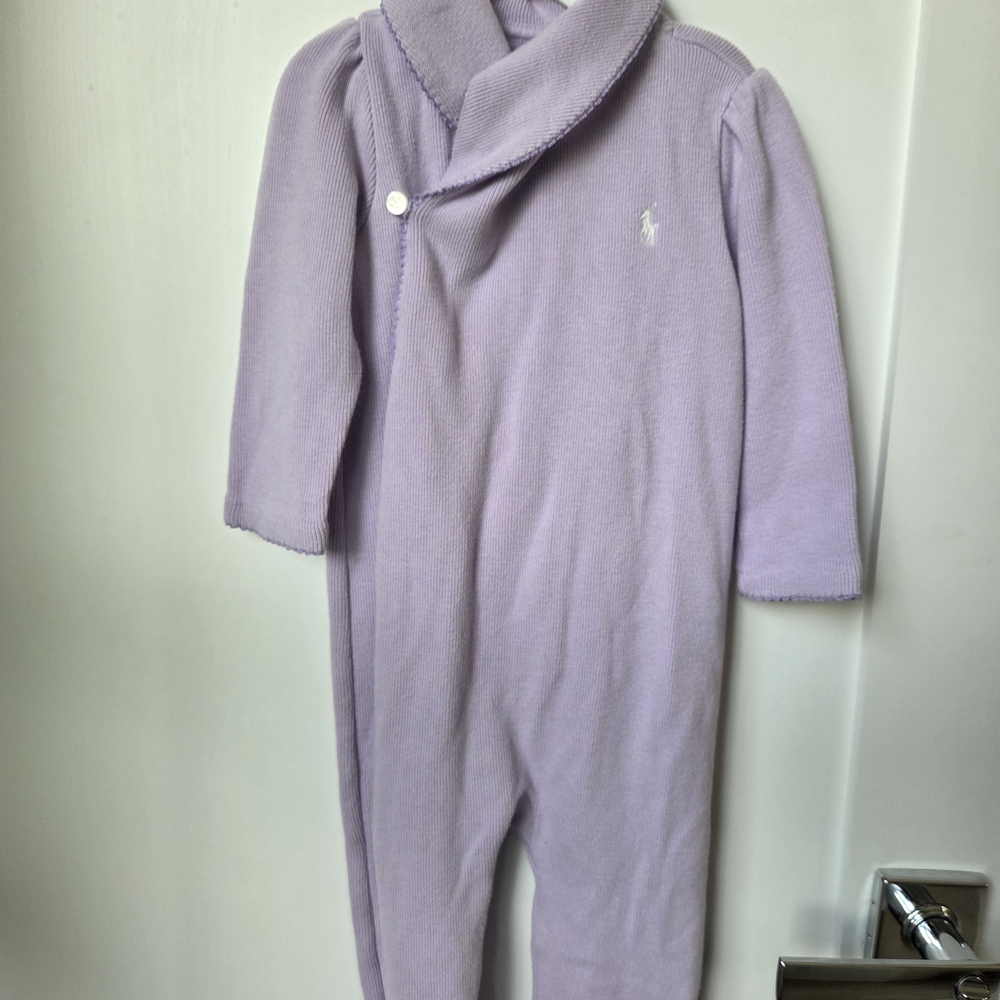 Ralph Lauren Baby Shawl-Collar Coverall